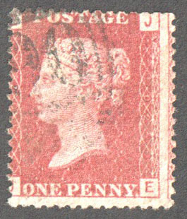 Great Britain Scott 33 Used Plate 102 - JE - Click Image to Close